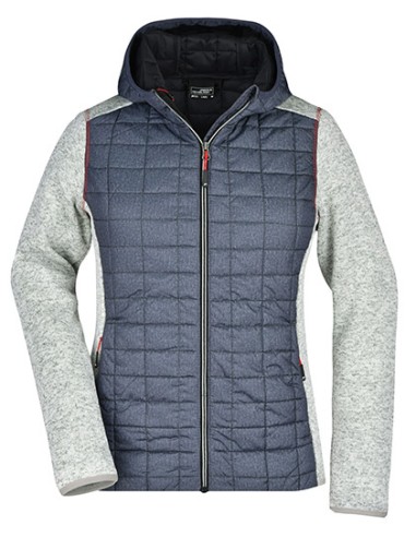 J-JN771-Ladies Knitted Hybrid Jacket